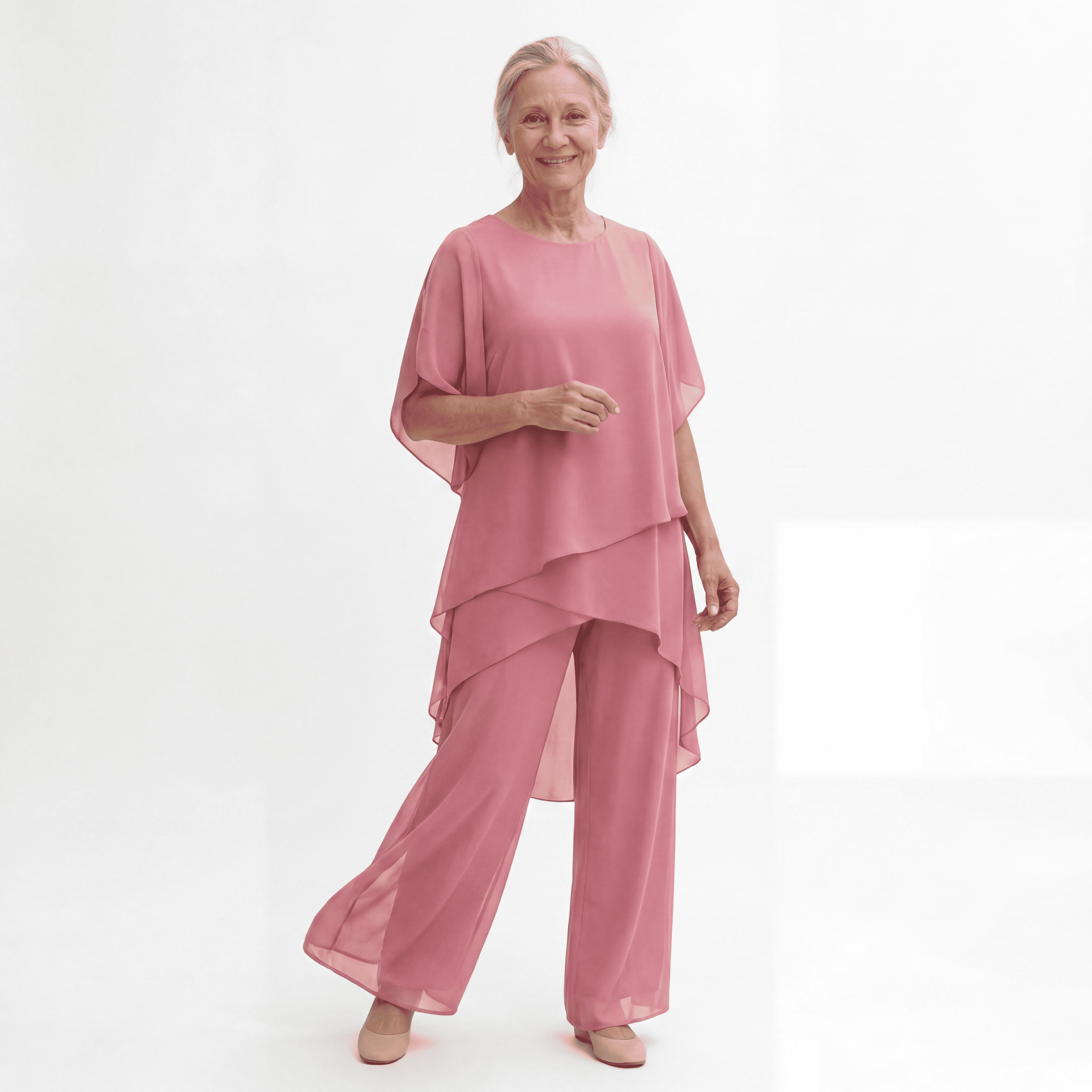 Capucine | Ensemble avec pantalons palazzo drapés